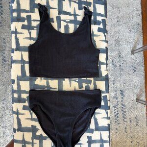 NEVER WORN: Next UK Two Piece Bikini. Black. Age 11.